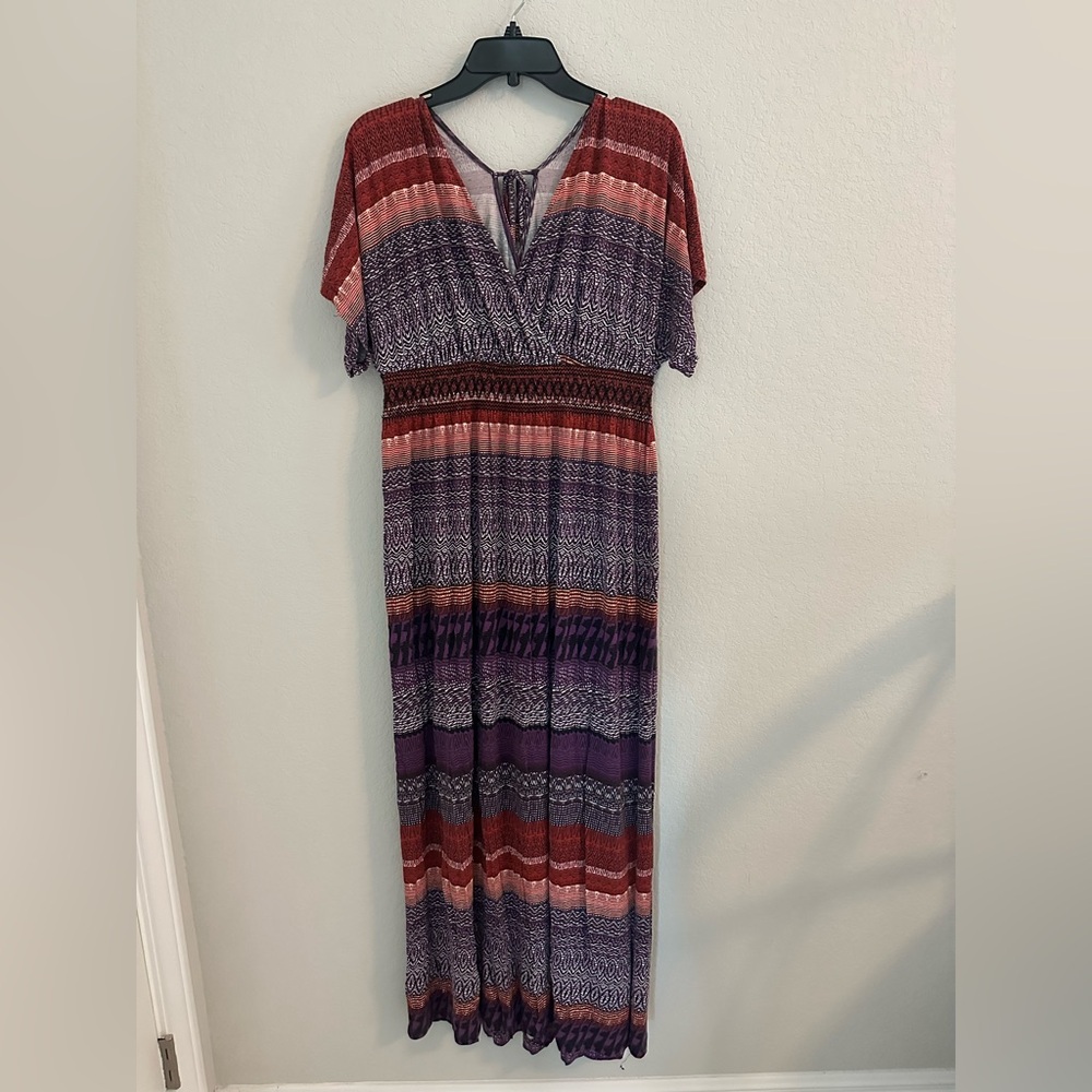 Soma Multicolor Striped Maxi Dress